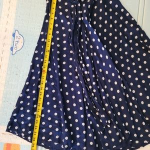 Polka dot midi skirt